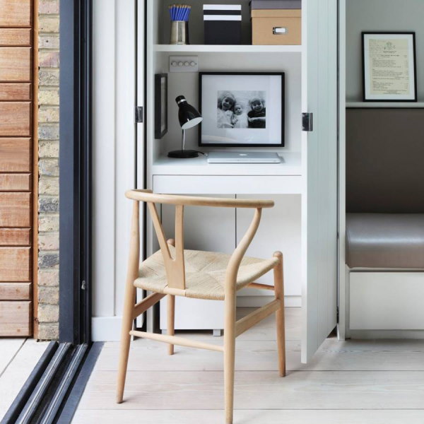 Your home office space can be compact and concealed creatively